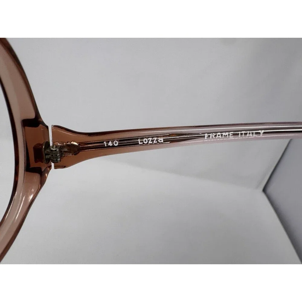 Vintage Lozza Yuma 53-18-140 Eyeglass Frames Pink Oversized Italy 1970s New Old